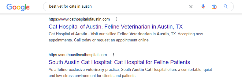 best vet for cats in austin